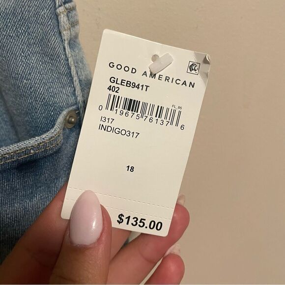 NWT Good American Good Legs Button Fly Skinny Jeans- Size 18 - Picture 5 of 7